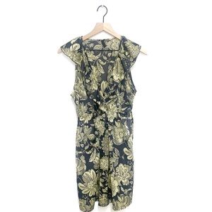 Everly Spring Floral V-Neck Midi Dress